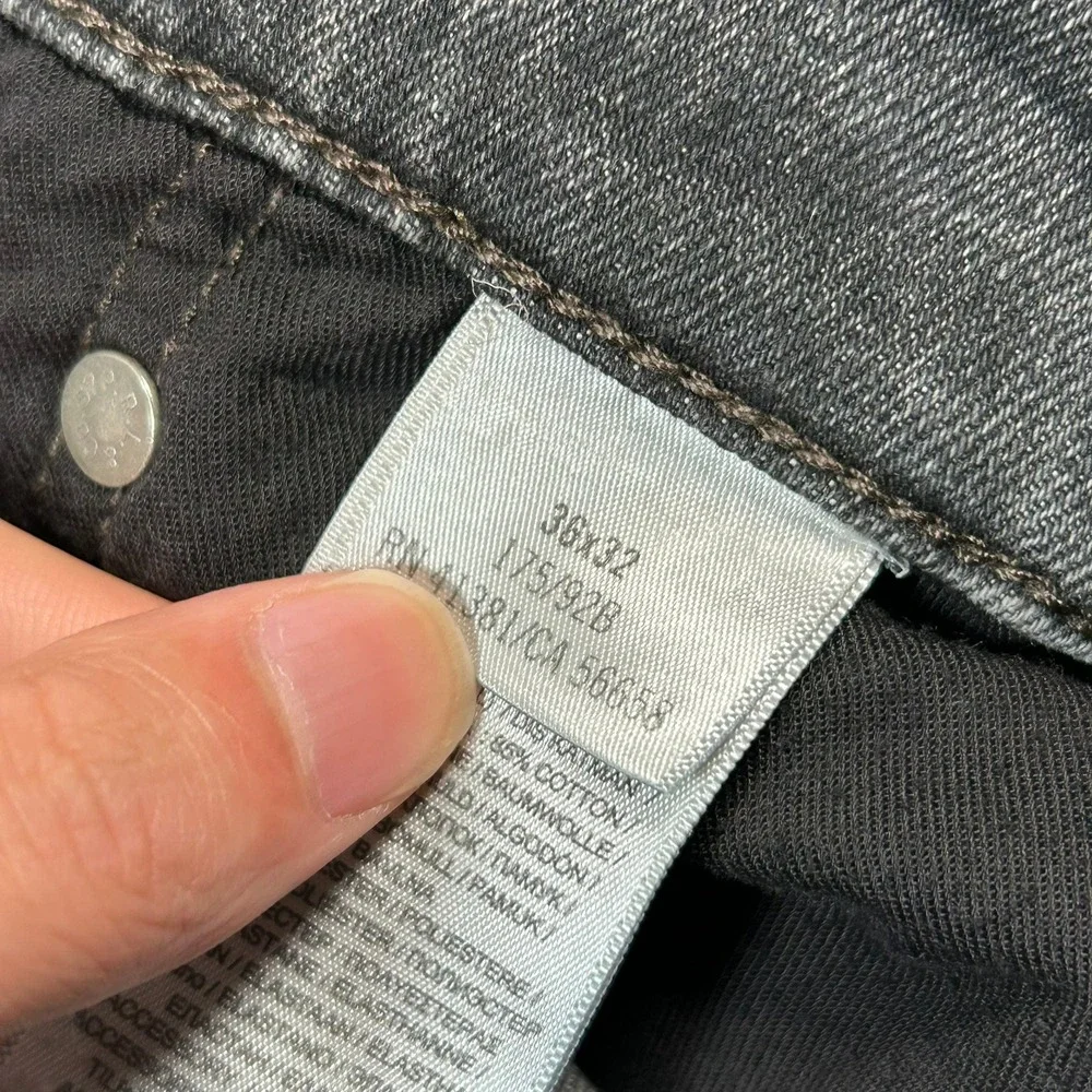 Polo Ralph Lauren Sullivan Slim Stretch Jeans 36x32 Black Performance Denim